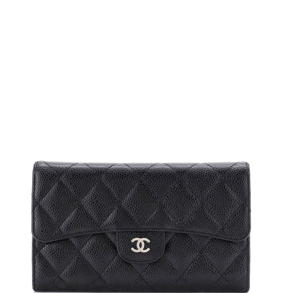 Chanel Long CC Gusset Classic Flap Wallet